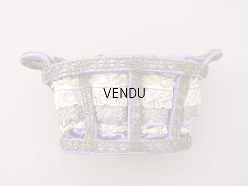 画像3: アンティーク 5色の薔薇のロココトリム＆レース付き　パニエ