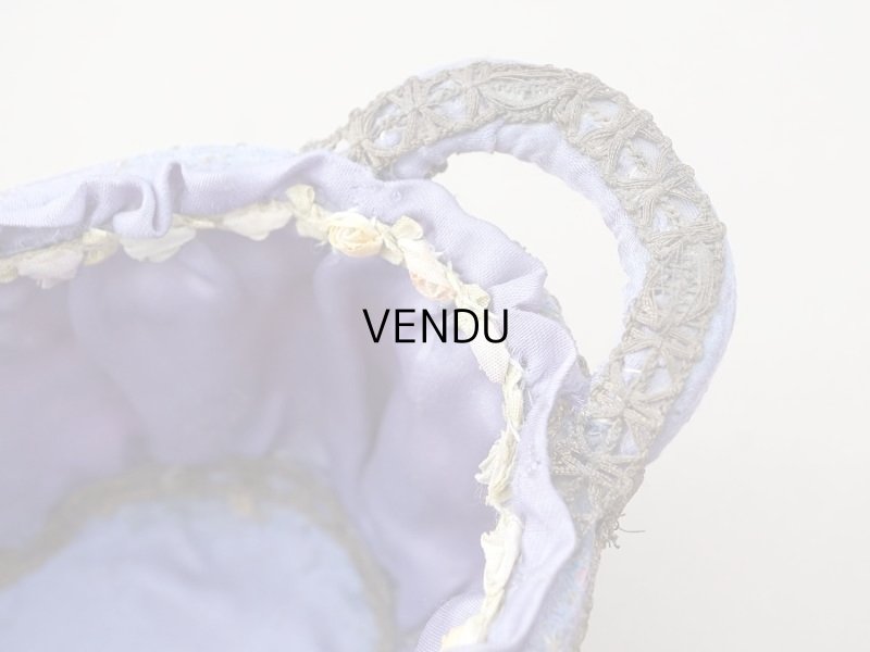 画像12: アンティーク 5色の薔薇のロココトリム＆レース付き　パニエ