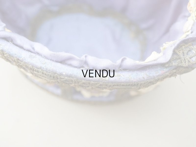 画像14: アンティーク 5色の薔薇のロココトリム＆レース付き　パニエ