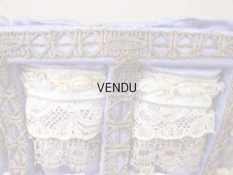 画像7: アンティーク 5色の薔薇のロココトリム＆レース付き　パニエ