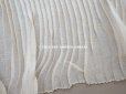 画像11: アンティーク シルク製 幅広 プリーツリボン オフホワイト&アイボリー  11cm幅  
