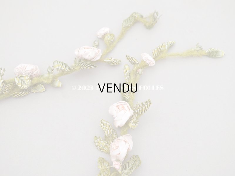 画像4: 【セール対象外】未使用 1910年代 アンティーク 大きな薔薇のロココモチーフのガーランド 　オートクチュールのドレスの装飾 107cm