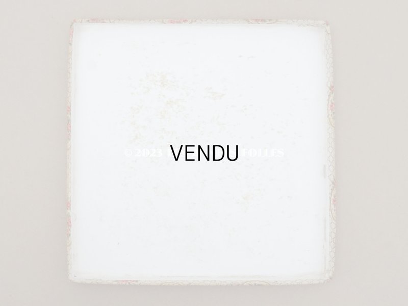 画像9: アンティーク ピンクの薔薇のメダイヨンのハンキーケース リボン付 カルトナージュボックス