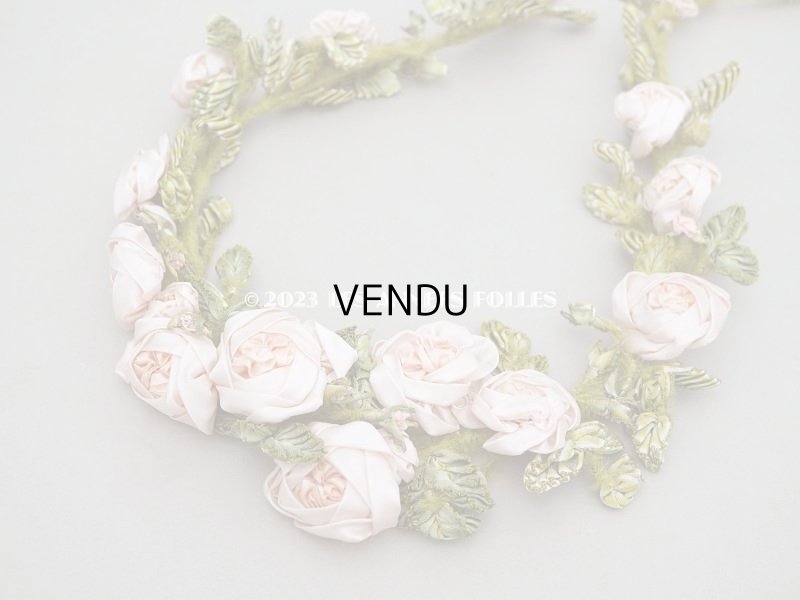 画像3: 【セール対象外】未使用 1910年代 アンティーク 大きな薔薇のロココモチーフのガーランド 　オートクチュールのドレスの装飾 107cm