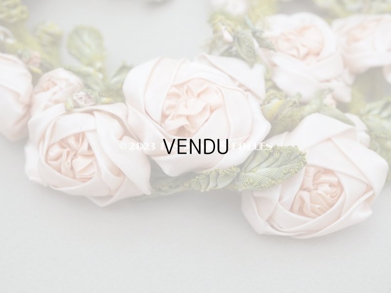 画像6: 【セール対象外】未使用 1910年代 アンティーク 大きな薔薇のロココモチーフのガーランド 　オートクチュールのドレスの装飾 107cm