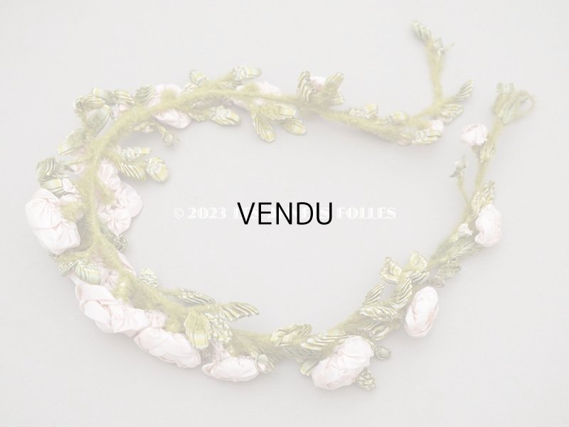 画像5: 【セール対象外】未使用 1910年代 アンティーク 大きな薔薇のロココモチーフのガーランド 　オートクチュールのドレスの装飾 107cm