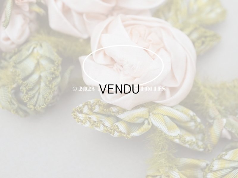 画像14: 【セール対象外】未使用 1910年代 アンティーク 大きな薔薇のロココモチーフのガーランド 　オートクチュールのドレスの装飾 107cm