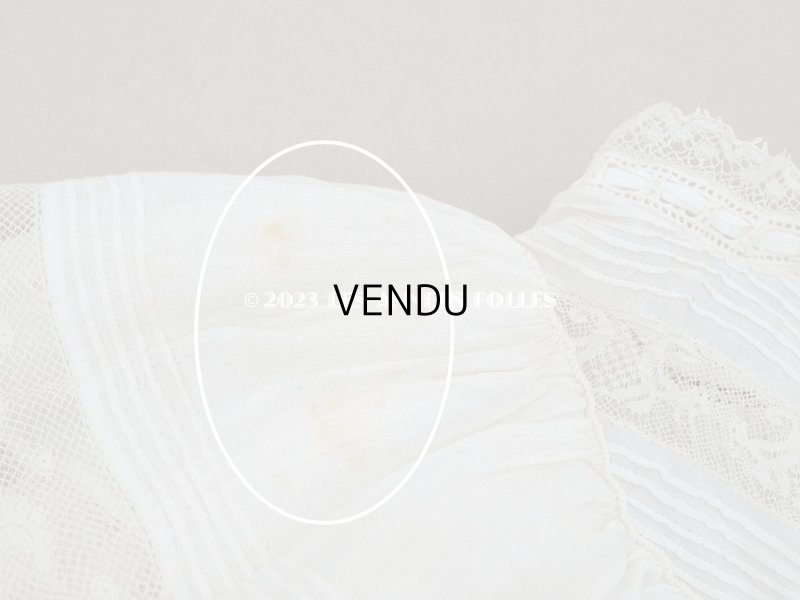 画像16: 1900年頃 アンティーク THUILLIER Andréのドール用　洗礼式のドレス