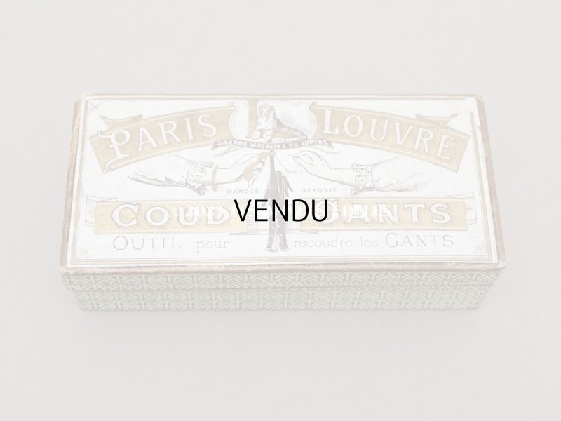 画像2: アンティーク ルーブル百貨店 グローブの修理道具セット COUD GANTS - GRANDS MAGASINS DU LOUVRE PARIS -