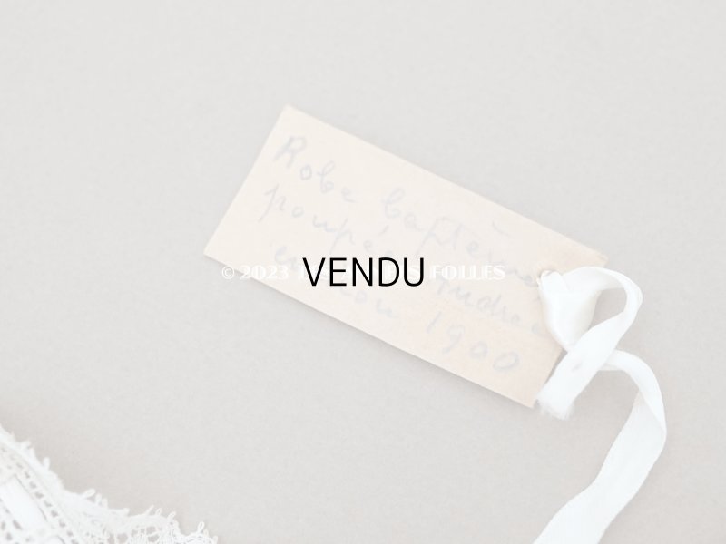 画像7: 1900年頃 アンティーク THUILLIER Andréのドール用　洗礼式のドレス