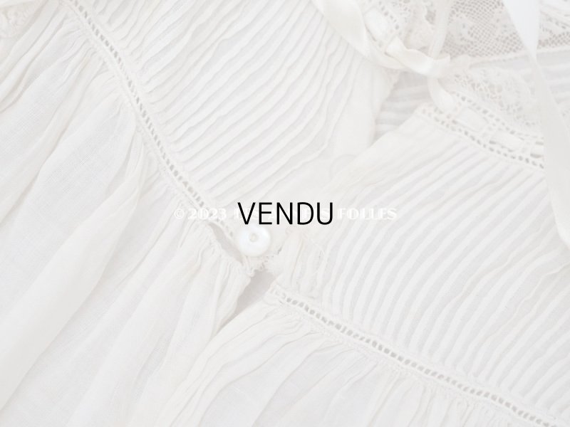 画像11: 1900年頃 アンティーク THUILLIER Andréのドール用　洗礼式のドレス