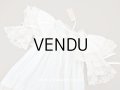 1900年頃 アンティーク THUILLIER Andréのドール用　洗礼式のドレス