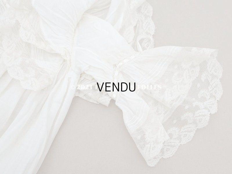 画像12: 1900年頃 アンティーク THUILLIER Andréのドール用　洗礼式のドレス