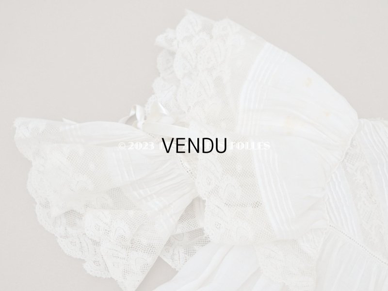 画像5: 1900年頃 アンティーク THUILLIER Andréのドール用　洗礼式のドレス