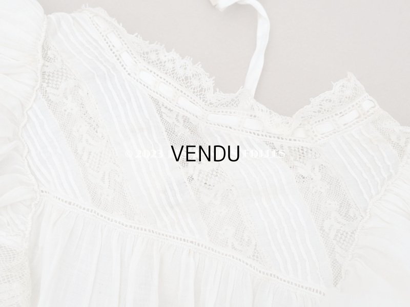 画像4: 1900年頃 アンティーク THUILLIER Andréのドール用　洗礼式のドレス