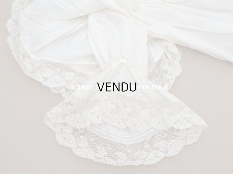 画像14: 1900年頃 アンティーク THUILLIER Andréのドール用　洗礼式のドレス