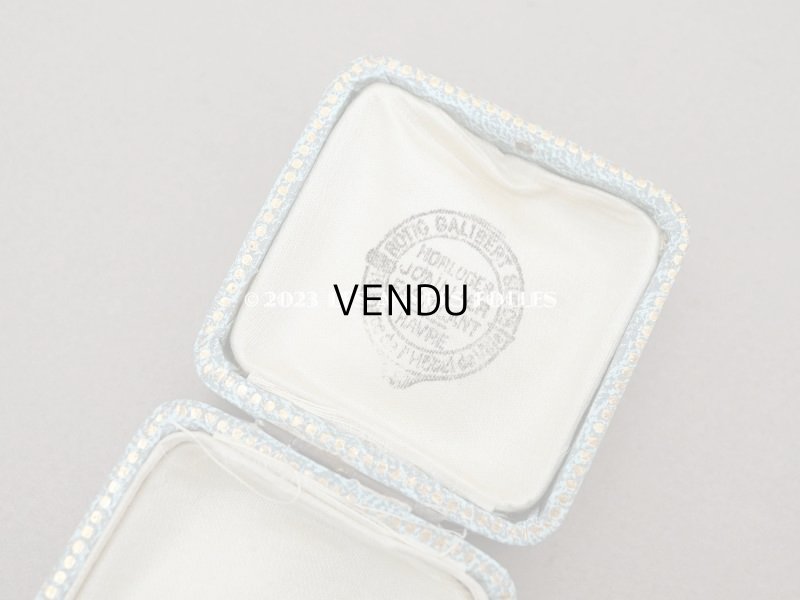 画像6: アンティーク ジュエリーボックス　金彩入り　ブルーグレー　