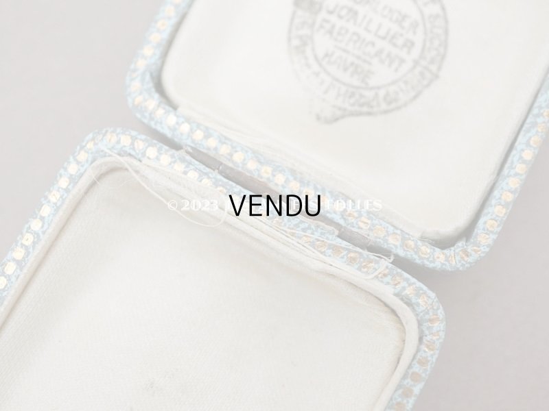 画像8: アンティーク ジュエリーボックス　金彩入り　ブルーグレー　