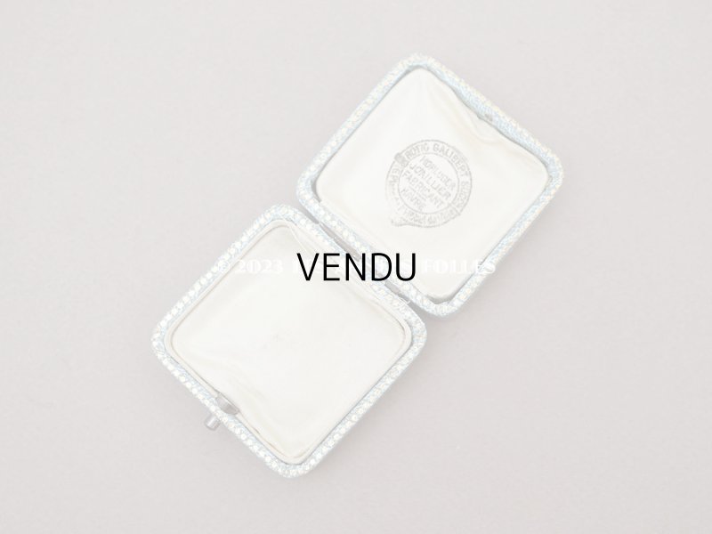 画像5: アンティーク ジュエリーボックス　金彩入り　ブルーグレー　