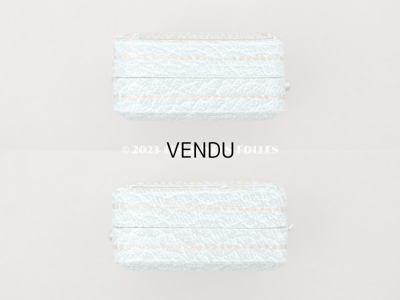 画像4: アンティーク ジュエリーボックス　金彩入り　ブルーグレー　