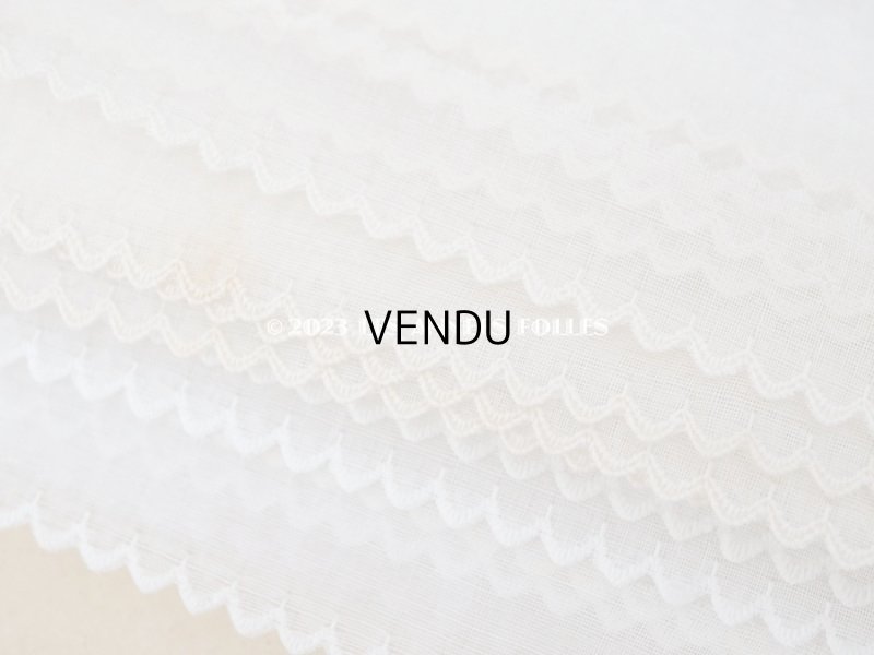 画像5: 1900年頃 アンティーク 刺繍入りレース 幅2.6cm