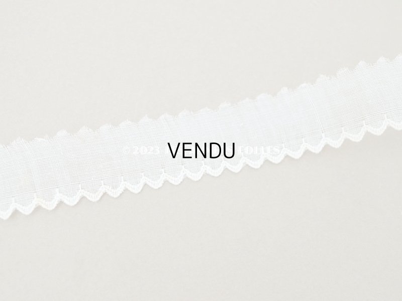 画像3: 1900年頃 アンティーク 刺繍入りレース 幅2.6cm