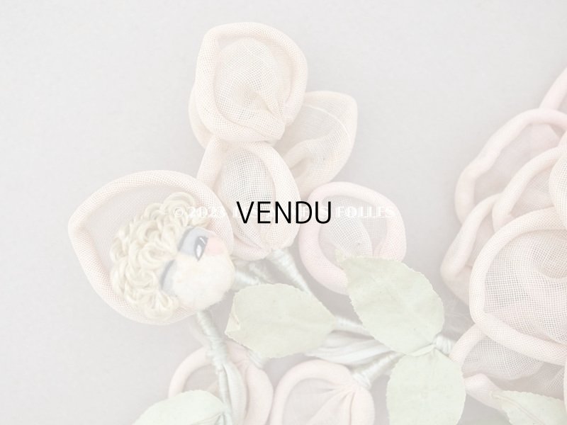 画像4: 1920年代 アンティーク 薔薇の大きなロココモチーフ 