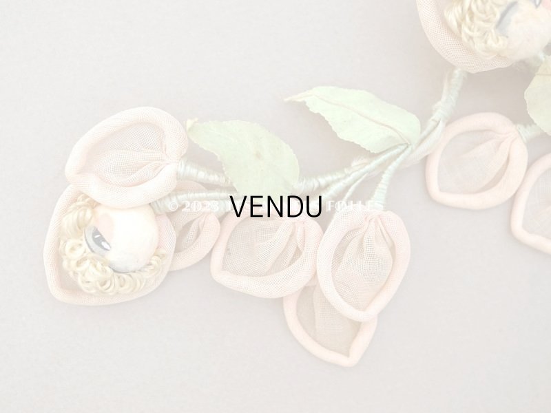 画像5: 1920年代 アンティーク 薔薇の大きなロココモチーフ 