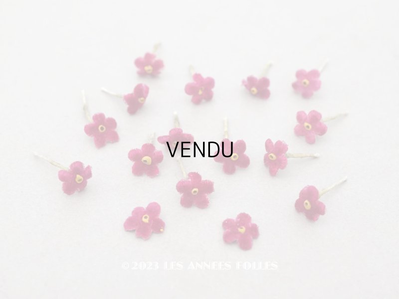 画像1: アンティーク 布花材料  ベルベットの花びらのセット 16ピースのセット 11mm