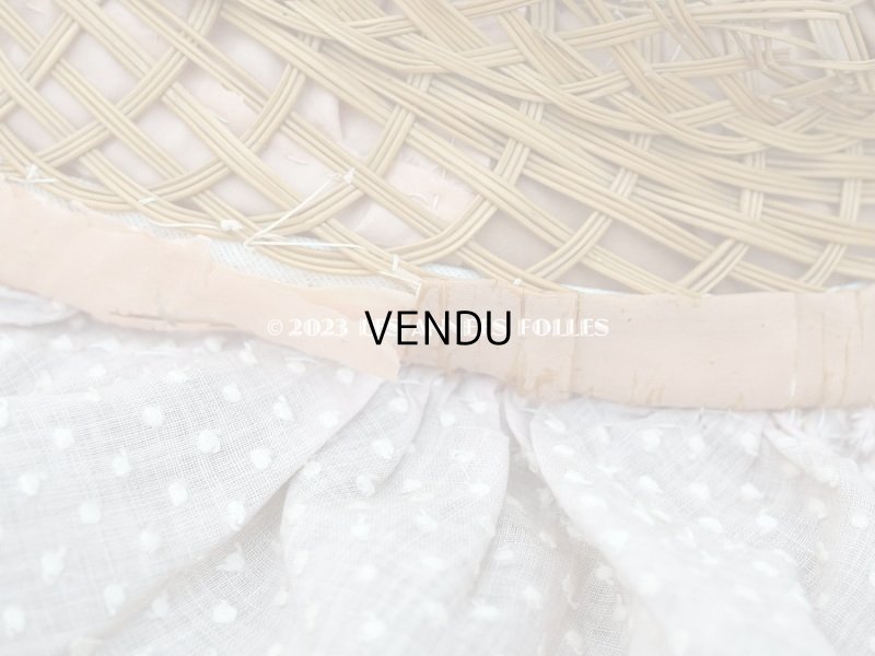 画像8: 1900年頃 アンティーク 手芸用パニエ