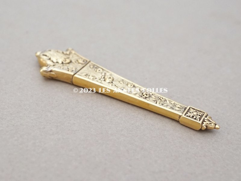 画像7: 19世紀末 アンティーク ヴェルメイユ製  薔薇模様 ニードルケース