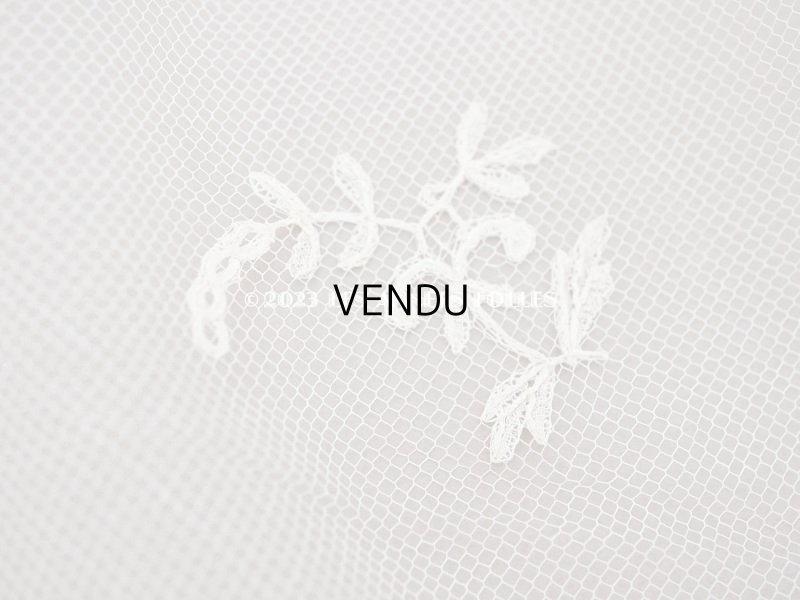 画像4: 未使用  19世紀末 アンティーク 手編みのボビンレース 幅広26.5cm アプリカシオン・アングルテール