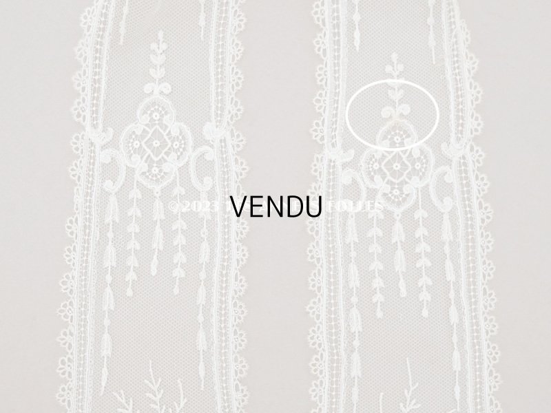 画像6: 19世紀　アンティーク  アプリカシオン・ブリュッセルのバルブ・ド・ボネ　【ポワン・ド・ガーズ】 【ポワン・ダングルテール 】