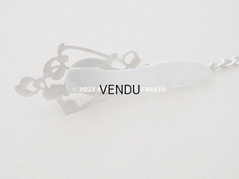 画像8: 19世紀末　アンティーク シルバー製 ヤドリギ　シャトレーヌのクラヴィエ