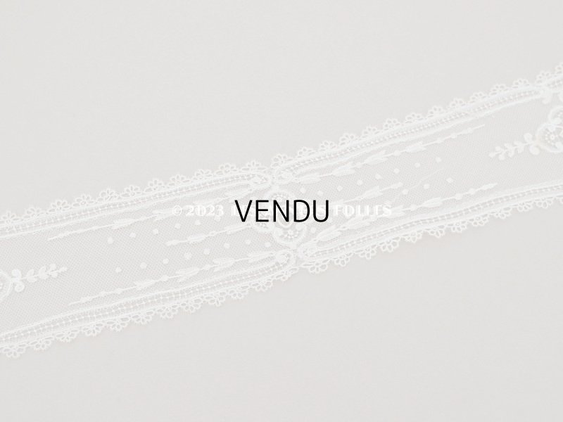 画像7: 19世紀　アンティーク  アプリカシオン・ブリュッセルのバルブ・ド・ボネ　【ポワン・ド・ガーズ】 【ポワン・ダングルテール 】