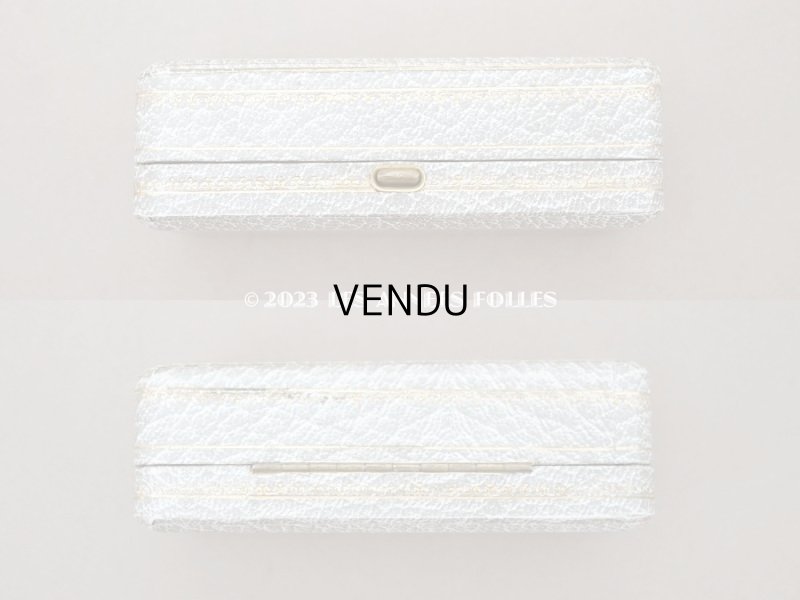 画像3: アンティーク　金彩入り　ジュエリーボックス ライトグレー