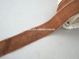 画像2: アンティーク シルク製 ベルベットのリボン ブラウン　8.45m〜9.65m 2.7cm幅 (2)