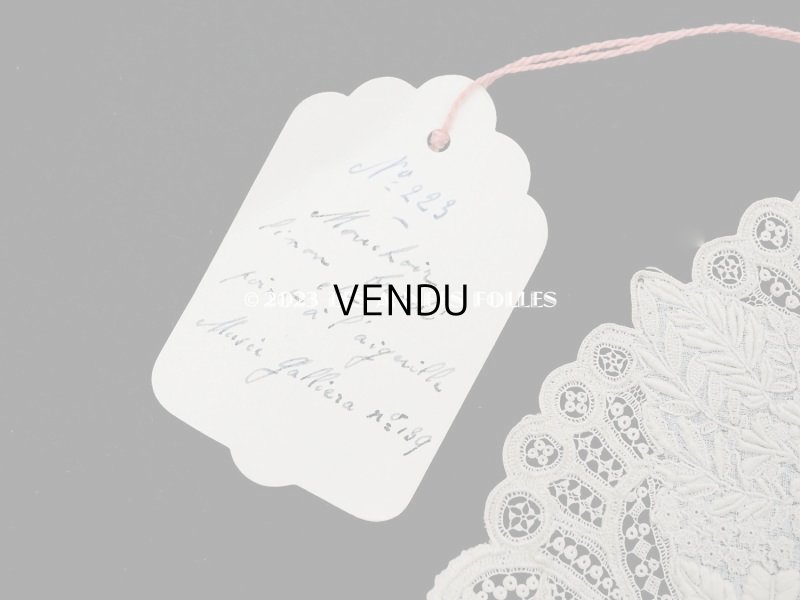 画像12: 18世紀 アンティーク ニードルレース&ホワイトワーク 結婚式のハンカチ ガリエラ美術館