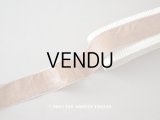 アンティーク ベルベットのリボン キャメル　3.58m