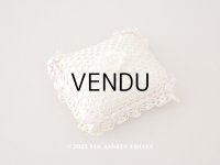 ＊蚤の市＊アンティーク ピンクッション ピンクのリボン＆クロシェレース