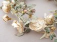画像8: アンティーク 白薔薇の大きな花冠 オフホワイト 布花のティアラ