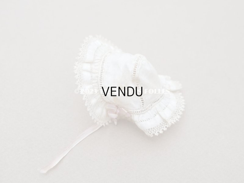 画像4: アンティーク ミニョネット用 小さな帽子  手縫い＆手編みのレース