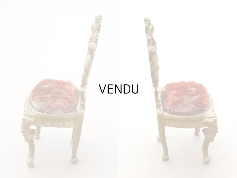 画像3: アンティーク 椅子型 ジュエリースタンド ベルベットのクッション