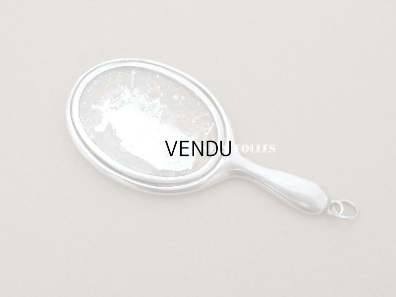 画像4: アンティーク ドール用  シルバー製 とても小さなハンドミラー