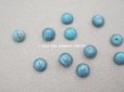 画像2: アンティーク ドール用 シルク製 くるみボタン 極小 4.5〜5.5mm グレイッシュブルー 11ピースのセット (2)