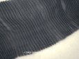 画像1: アンティーク  シルクオーガンジー　幅広 プリーツリボン 黒 約20cm幅  2点セット (1)