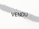 1900年頃 アンティーク シルクオーガンジーのリボン  シルクシフォン 黒 2.6m 幅2.2〜2.5cm　