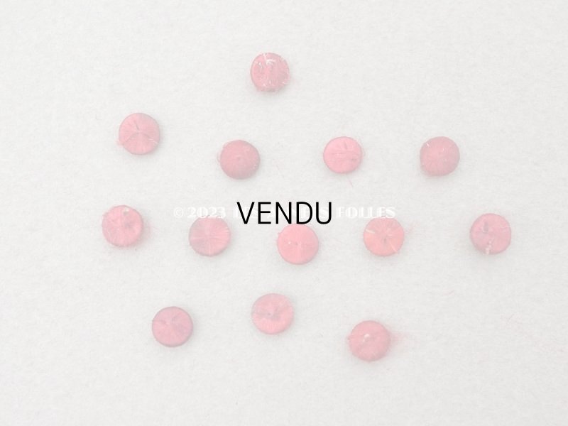 画像3: アンティーク ドール用 シルク製 くるみボタン 極小 5mm 赤＆ボルドー 13ピースのセット