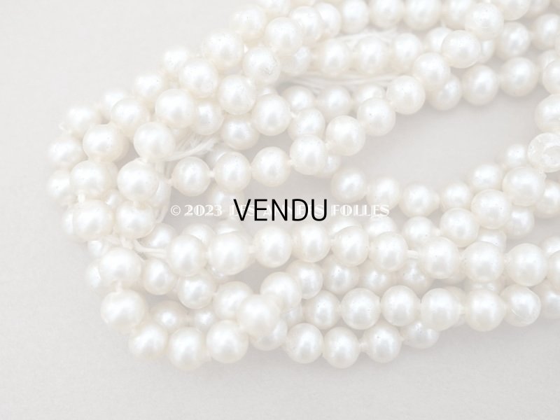 画像3: 1920年代 アンティーク スフレビーズ  フェイクパール 吹きガラス製 約 6mm 約610ピース