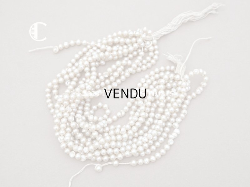 画像7: 1920年代 アンティーク スフレビーズ  フェイクパール 吹きガラス製 約 6mm 約610ピース